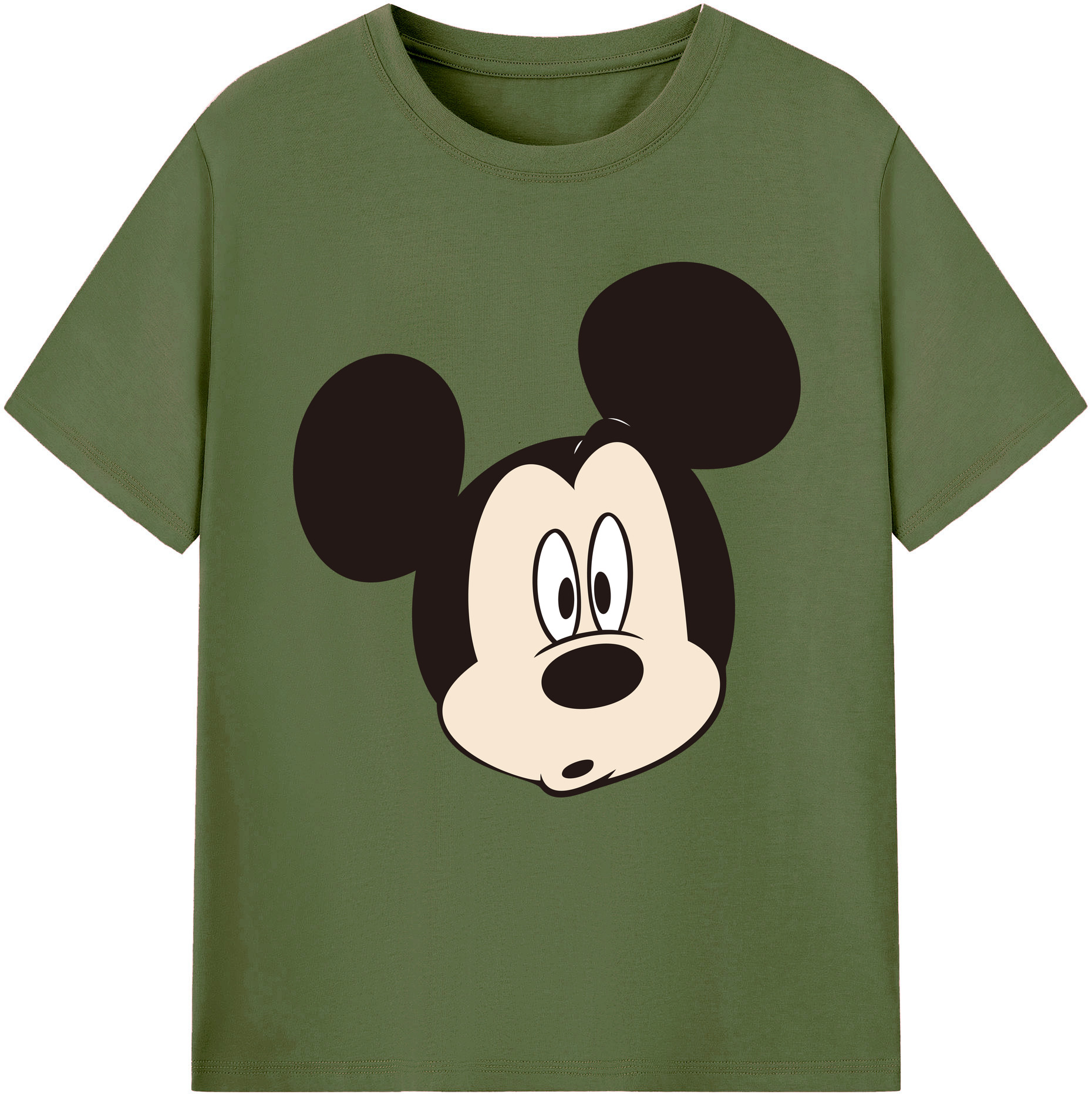 （画像用） ミッキーマウス Mickey Mouse 綿100％半袖Tシャツ（フロントプリント）